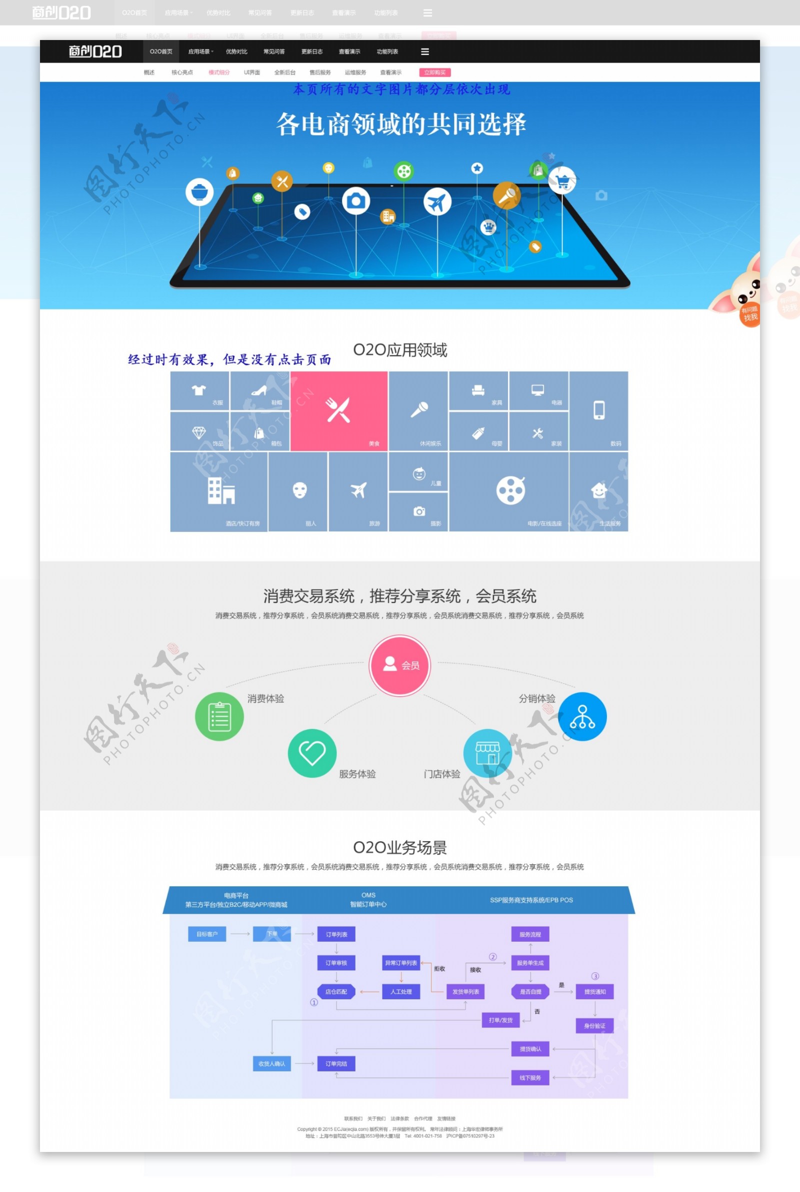 O2O模式细分界面设计