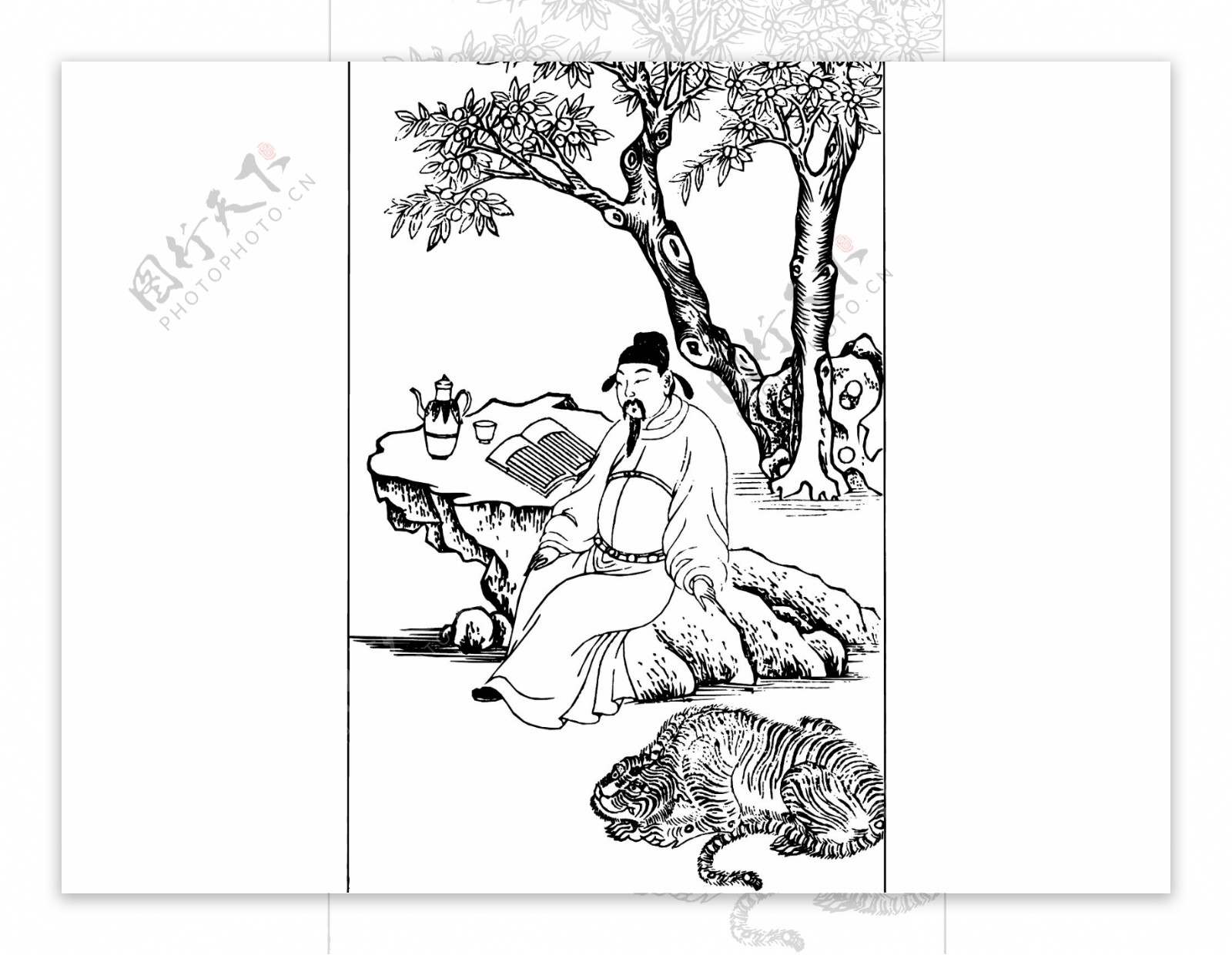 中国宗教人物插画素材91