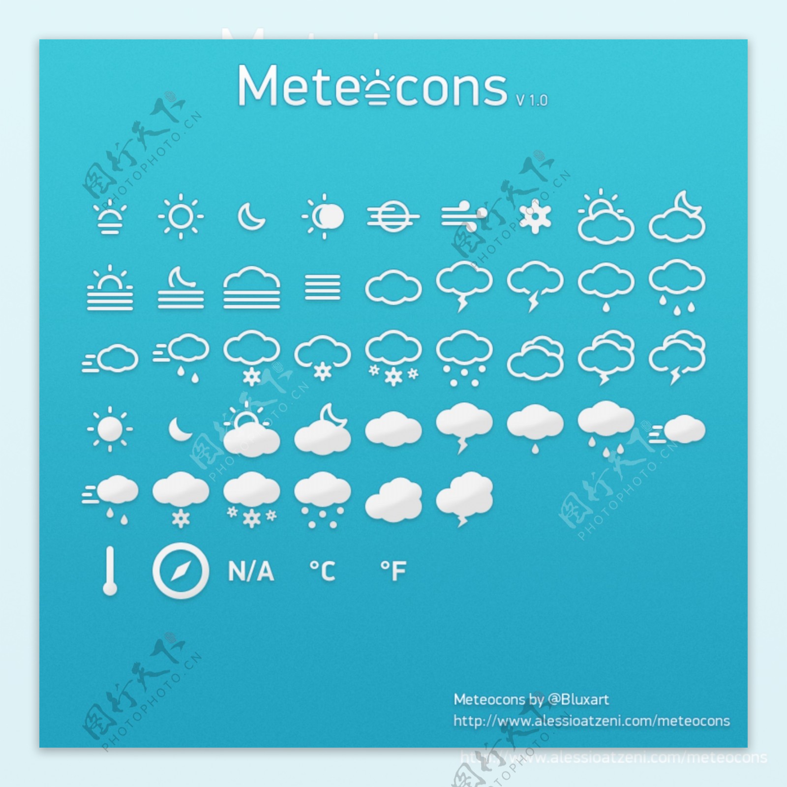 meteocons图标字体