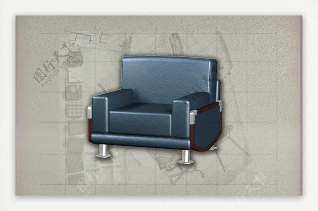 现代主义风格之沙发3D模型沙发012