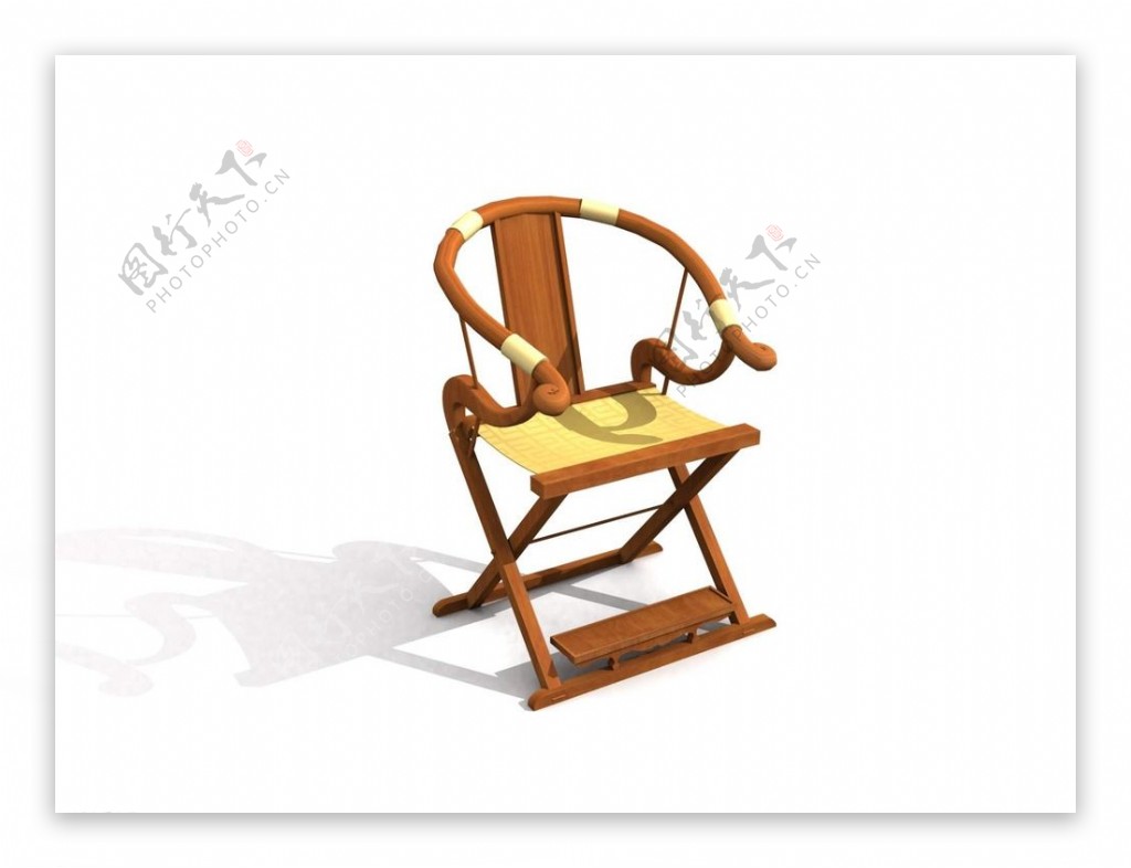 折叠椅子模型图片