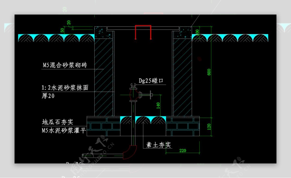 公园景观洒水栓图片