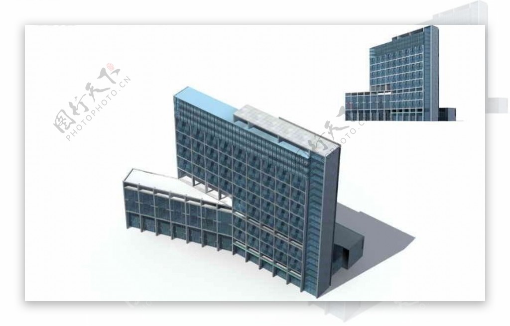 高层商业大厦3D模型设计