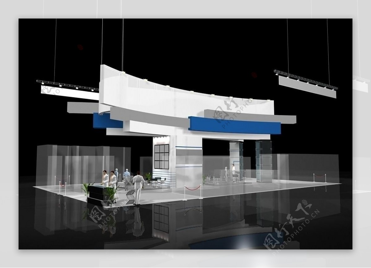 MAX展厅模型设计源文件图片