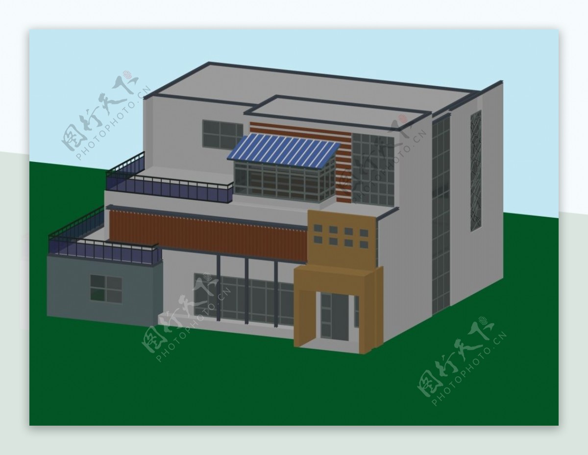 别墅建筑模型