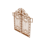 别墅铁艺栏杆3d模型