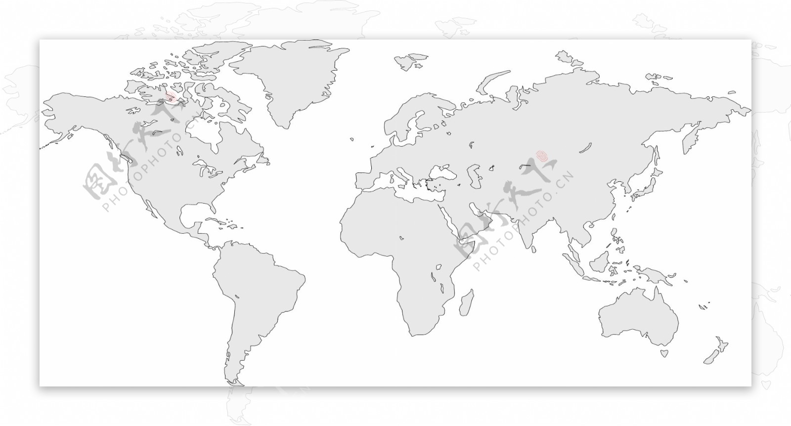 简单的世界地图的免费矢量