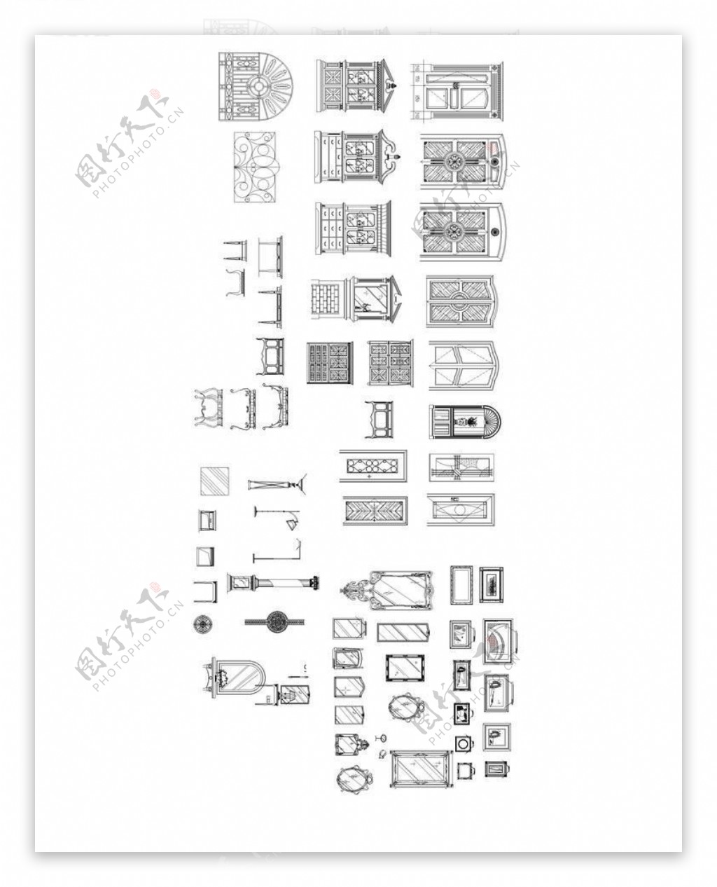 欧式门窗CAD