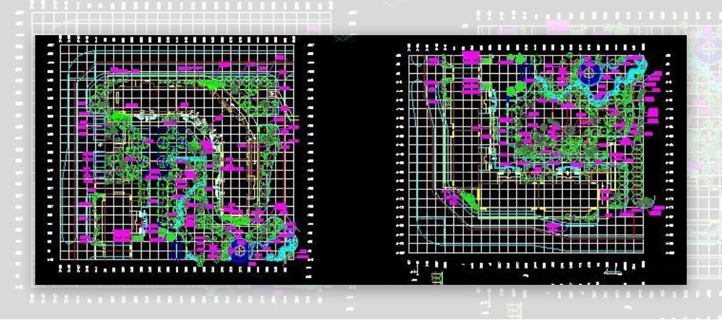 几种CAD绿化配置图