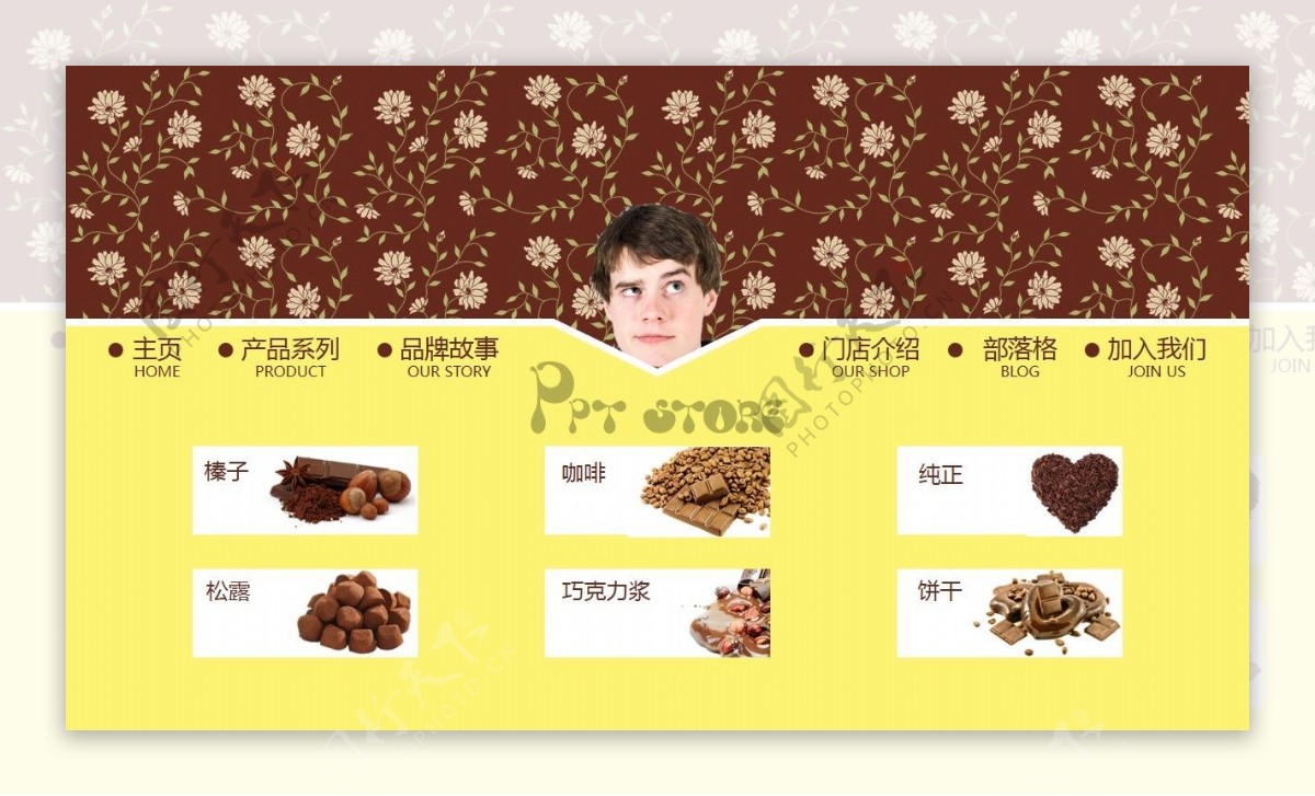 品牌介绍模板巧克力专题