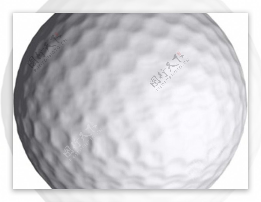 三维扫描的高尔夫球