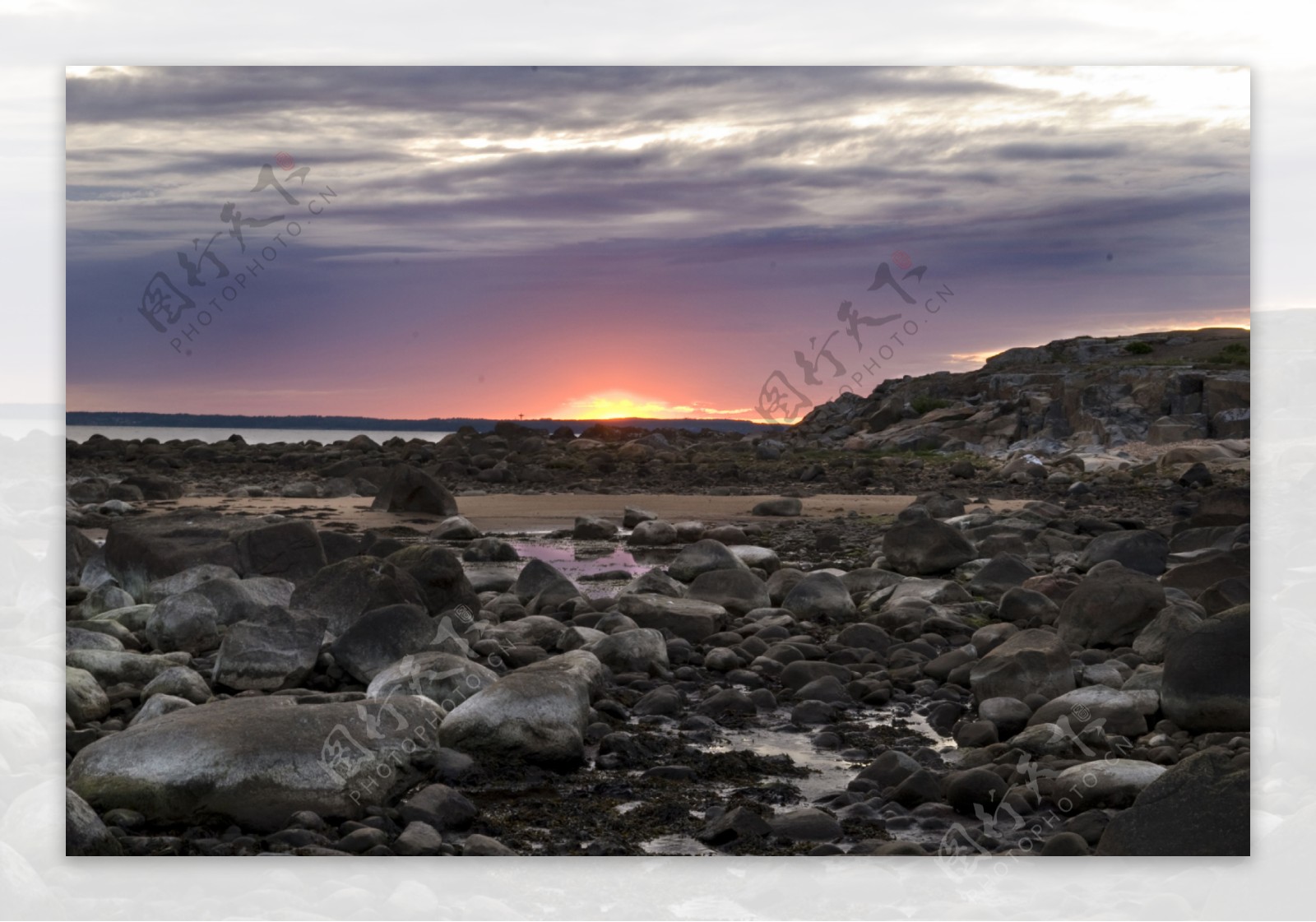 落日海景图片