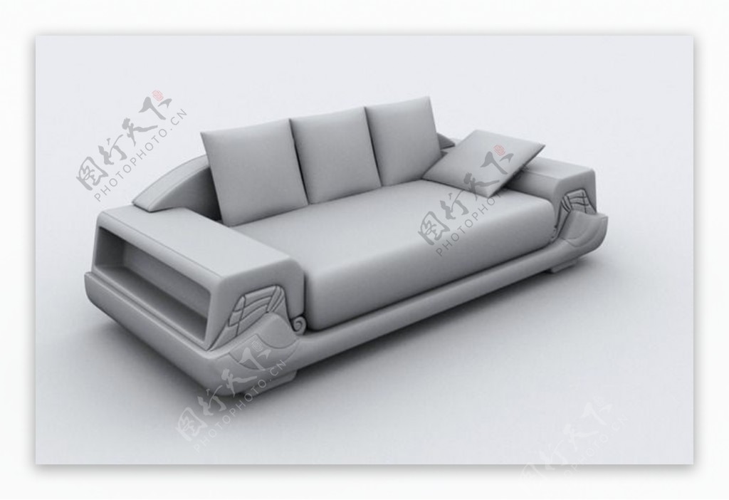 时尚现代的沙发模型