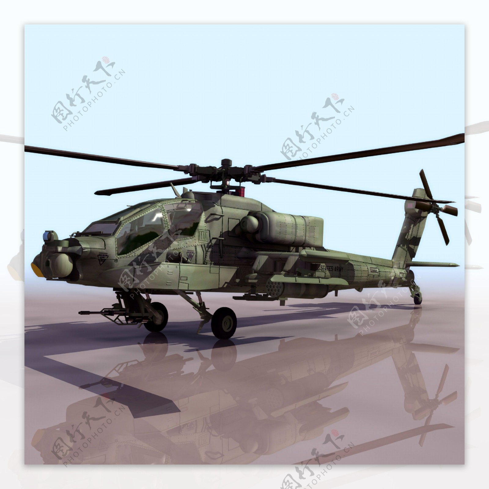 国产武装直升机模型