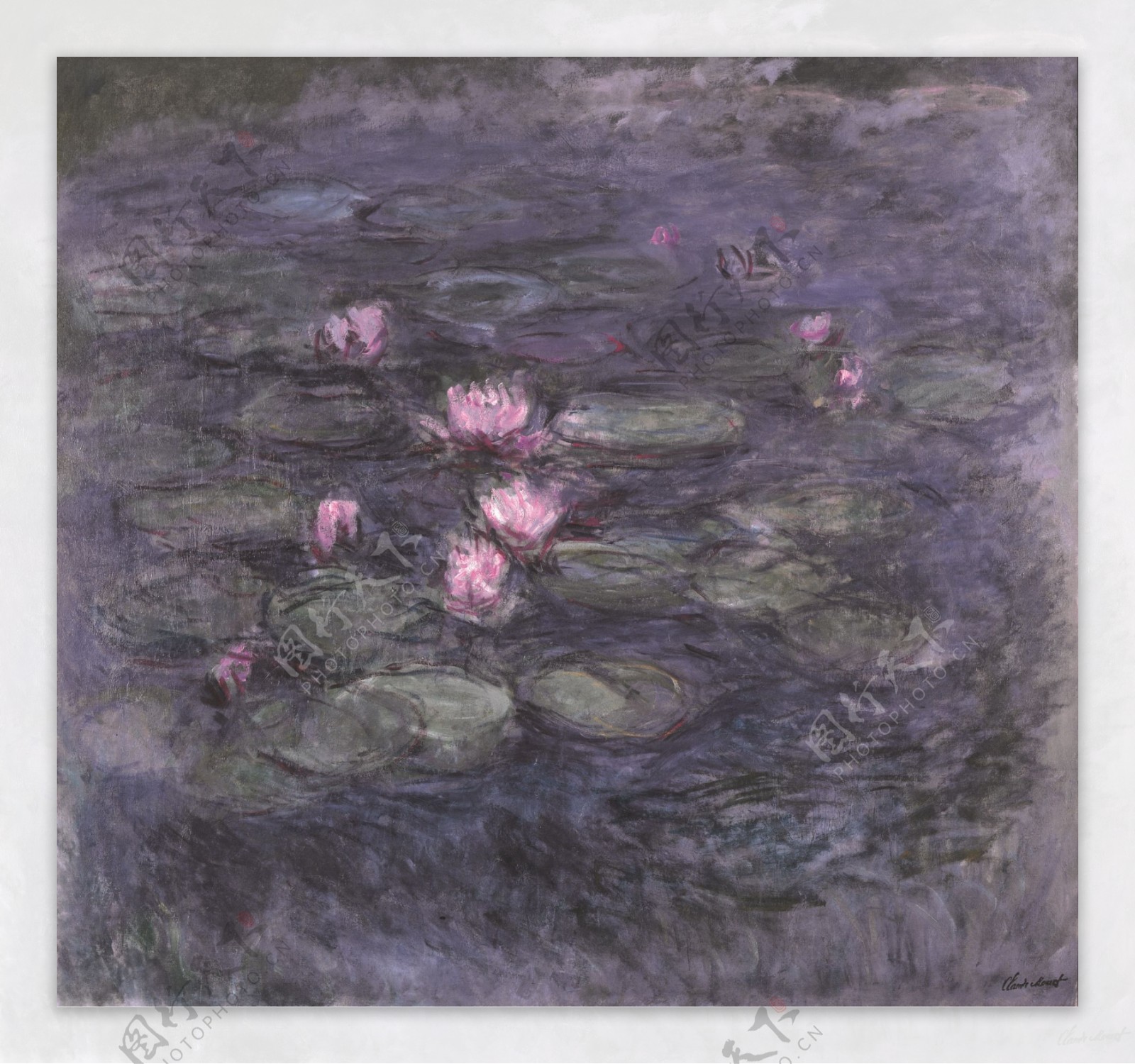 WaterLilies1914风景建筑田园植物水景田园印象画派写实主义油画装饰画