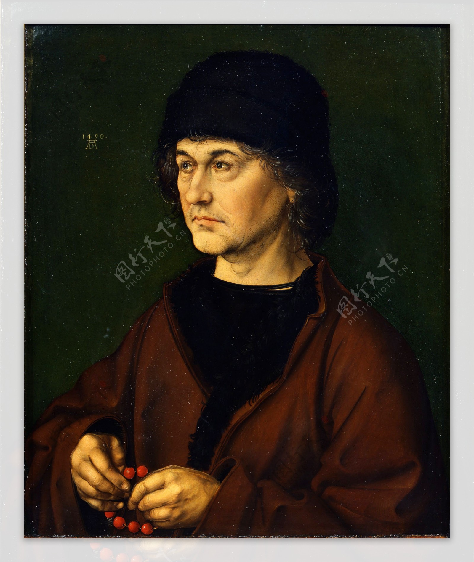 AlbrechtDurerRitrattodelpadre德国画家阿尔弗雷德丢勒AlbrechtDrer人物肖像油画装饰画油画