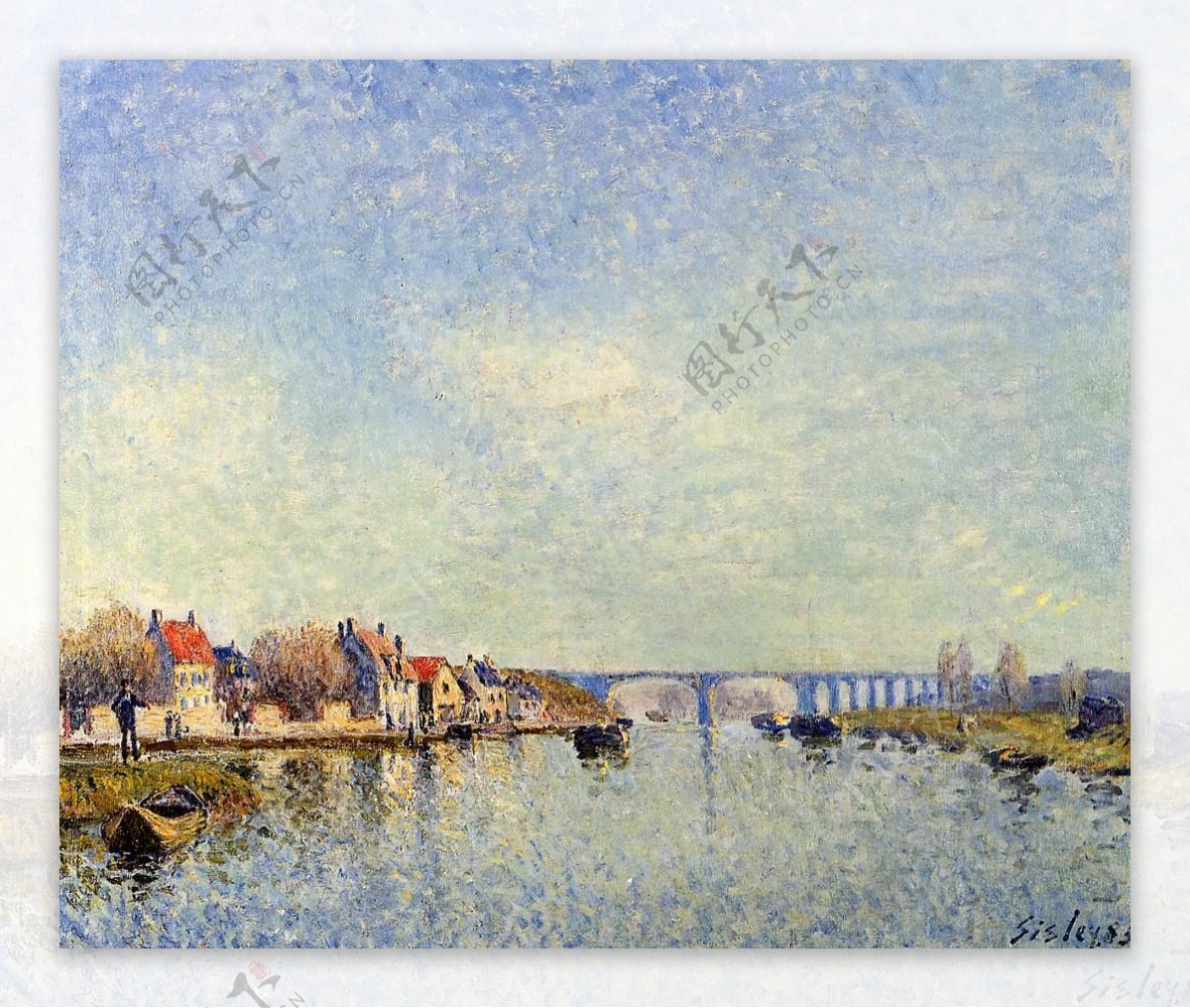 AlfredSisley0091法国画家阿尔弗雷德西斯莱AlfredSisley印象派风景自然油画装饰画