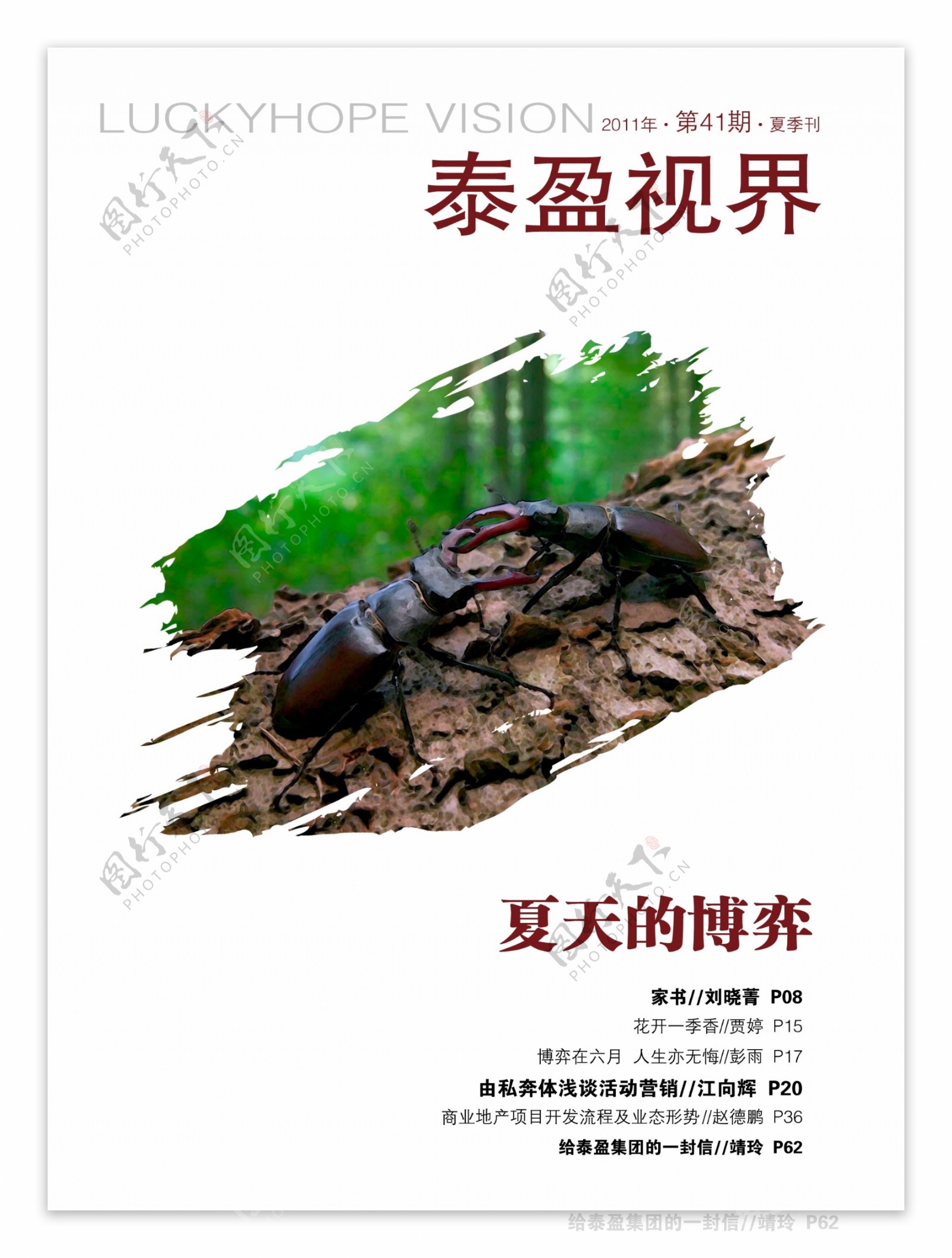 泰盈夏季刊杂志封面设计图片