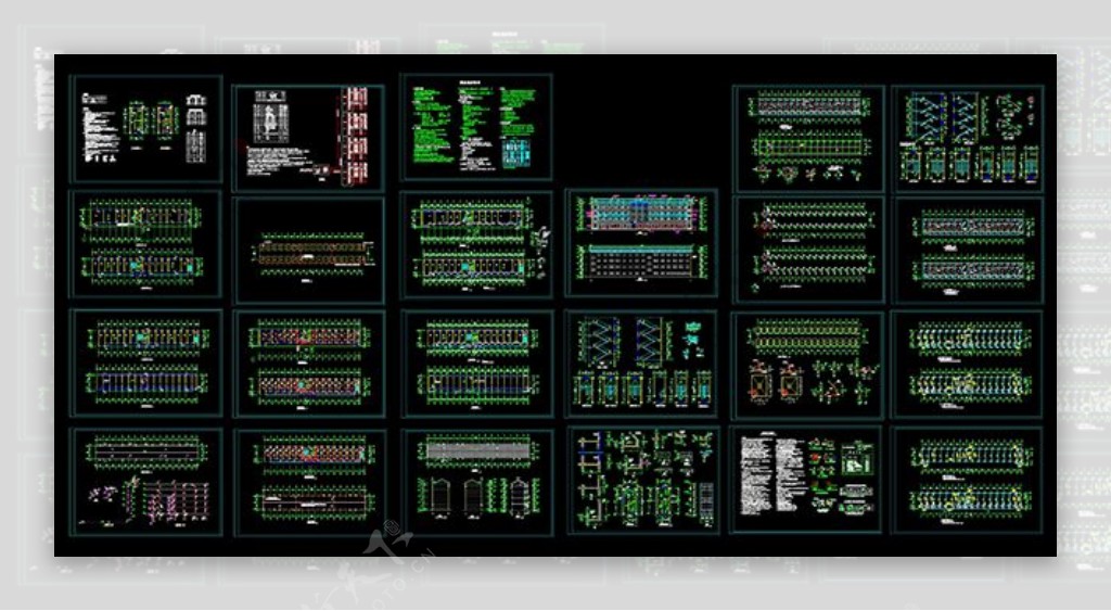 办公楼全套cad设计图