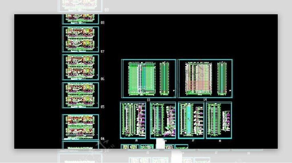 公安局办公大楼建筑设计施工图