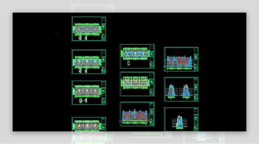 六层带电梯花园洋房建筑施工图