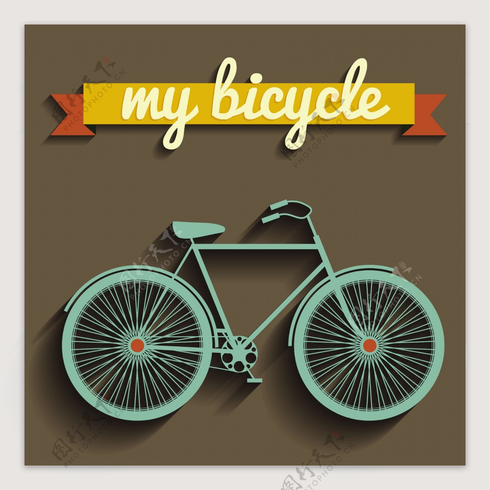 自行车矢量素材图片
