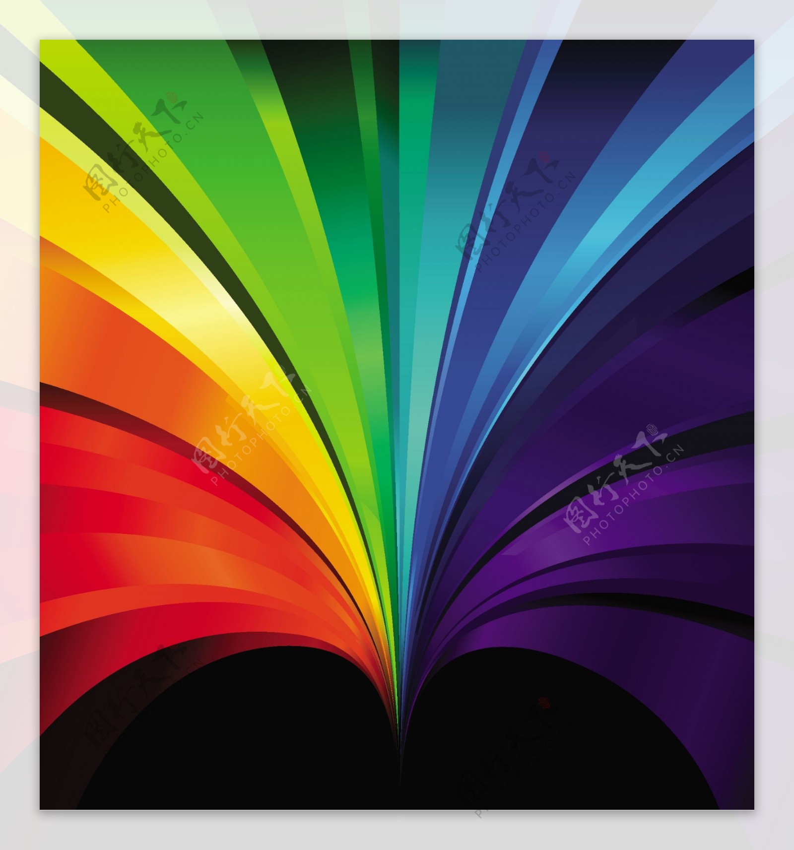 彩色背景壁纸设计彩虹图片