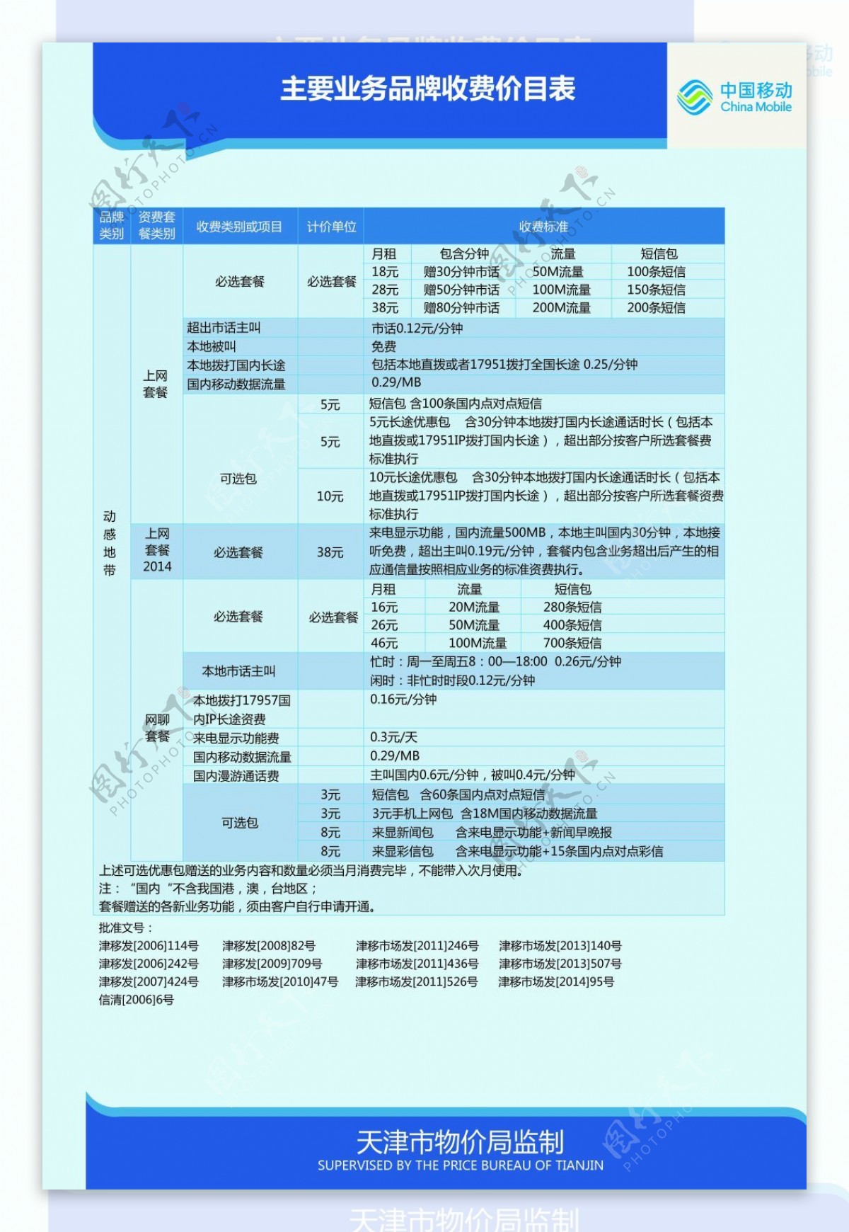 移动营业厅报价单设计