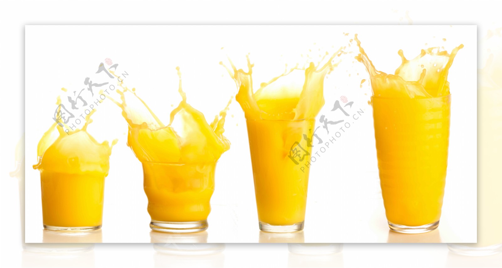 喷溅橙汁高清大图