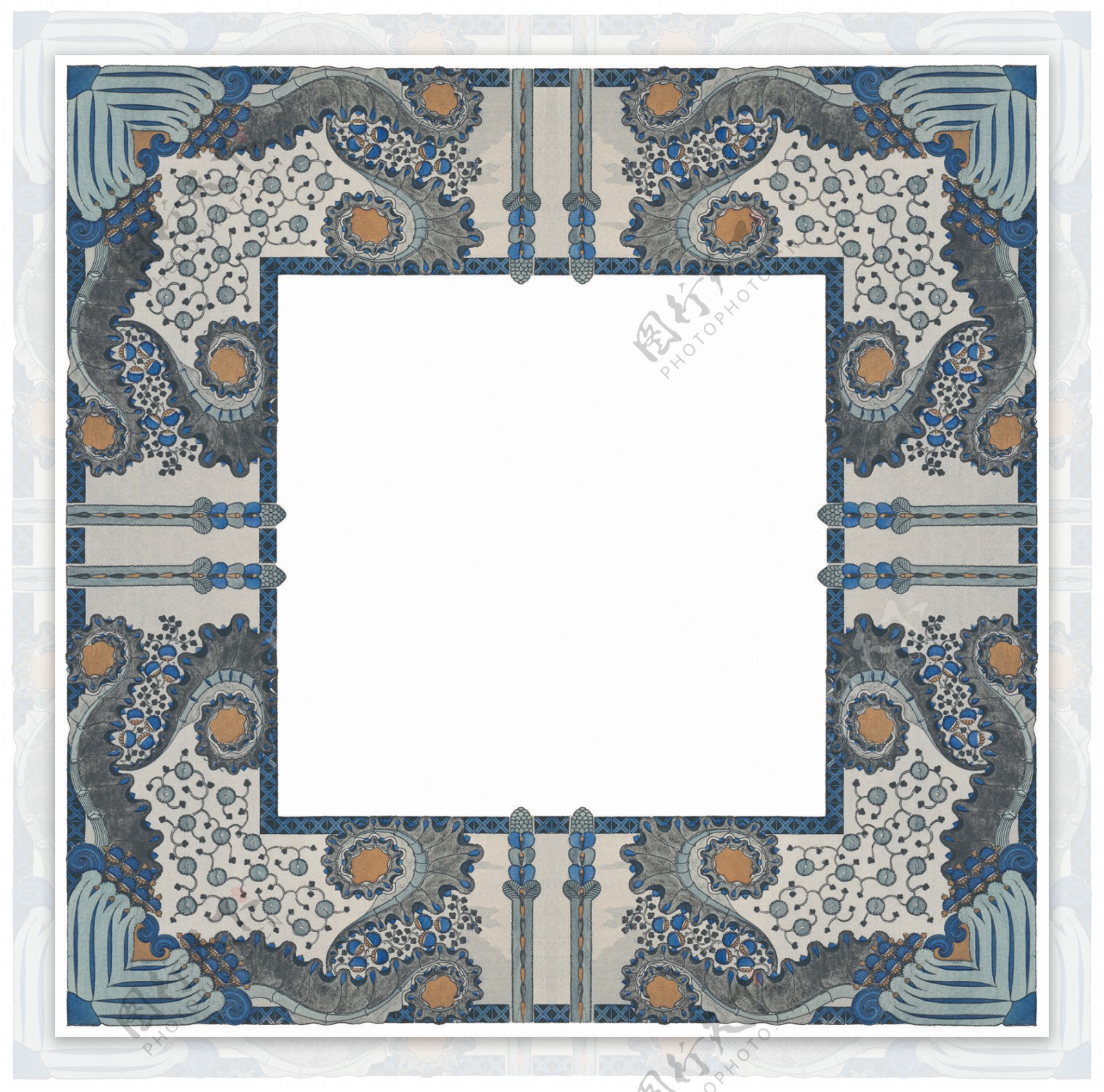 地毯花纹坐垫矩形毛毯图纹布料布匹欧洲风情印度风情
