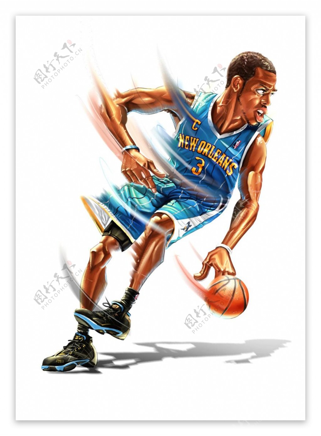 位图人物球星NBA保罗免费素材
