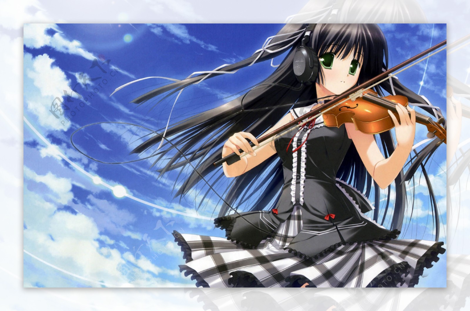 小提琴动漫少女