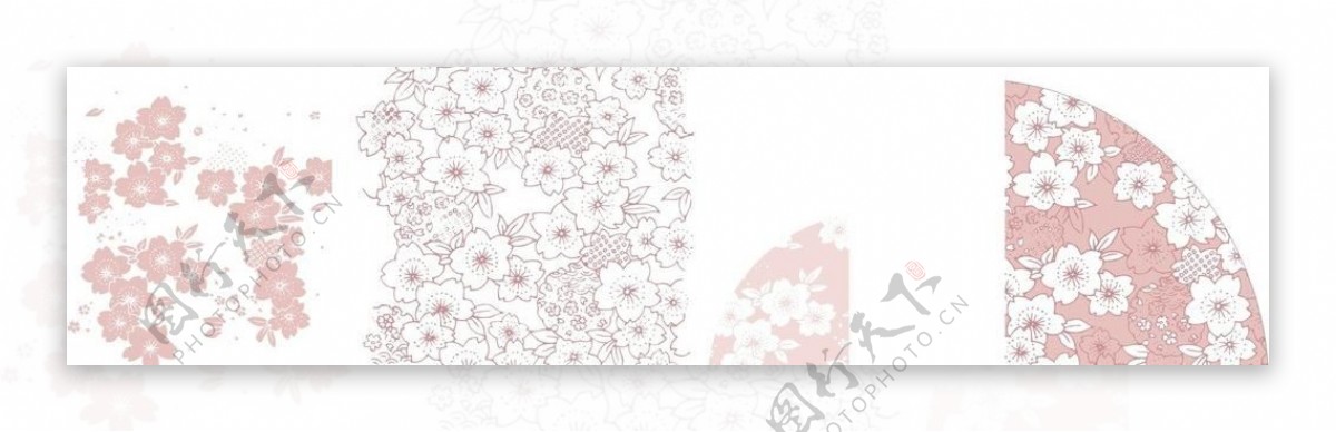 日式手绘花纹图片