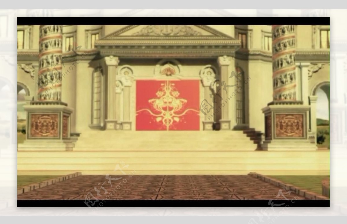 宫殿背景视频素材图片