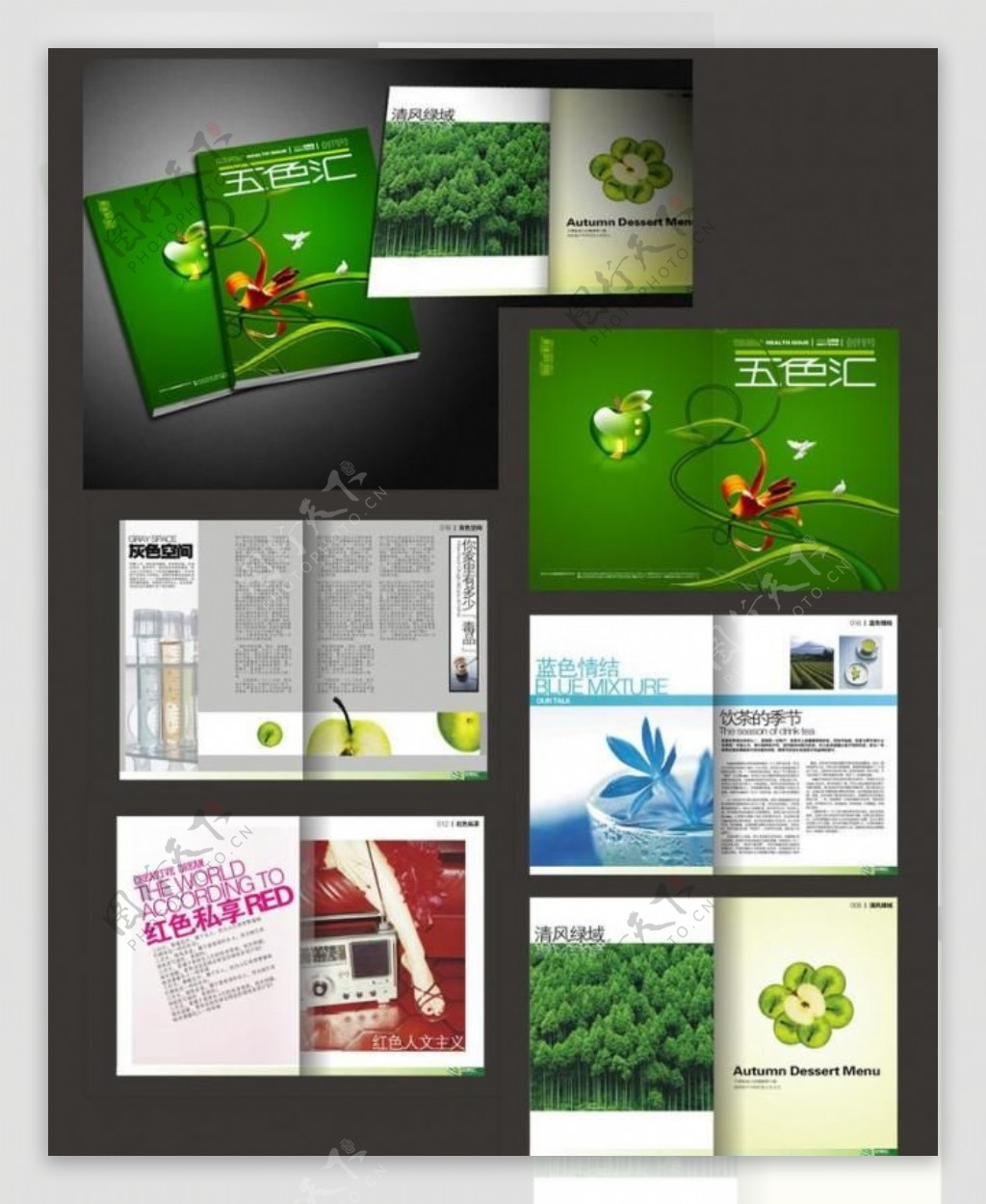 绿色健康杂志图片