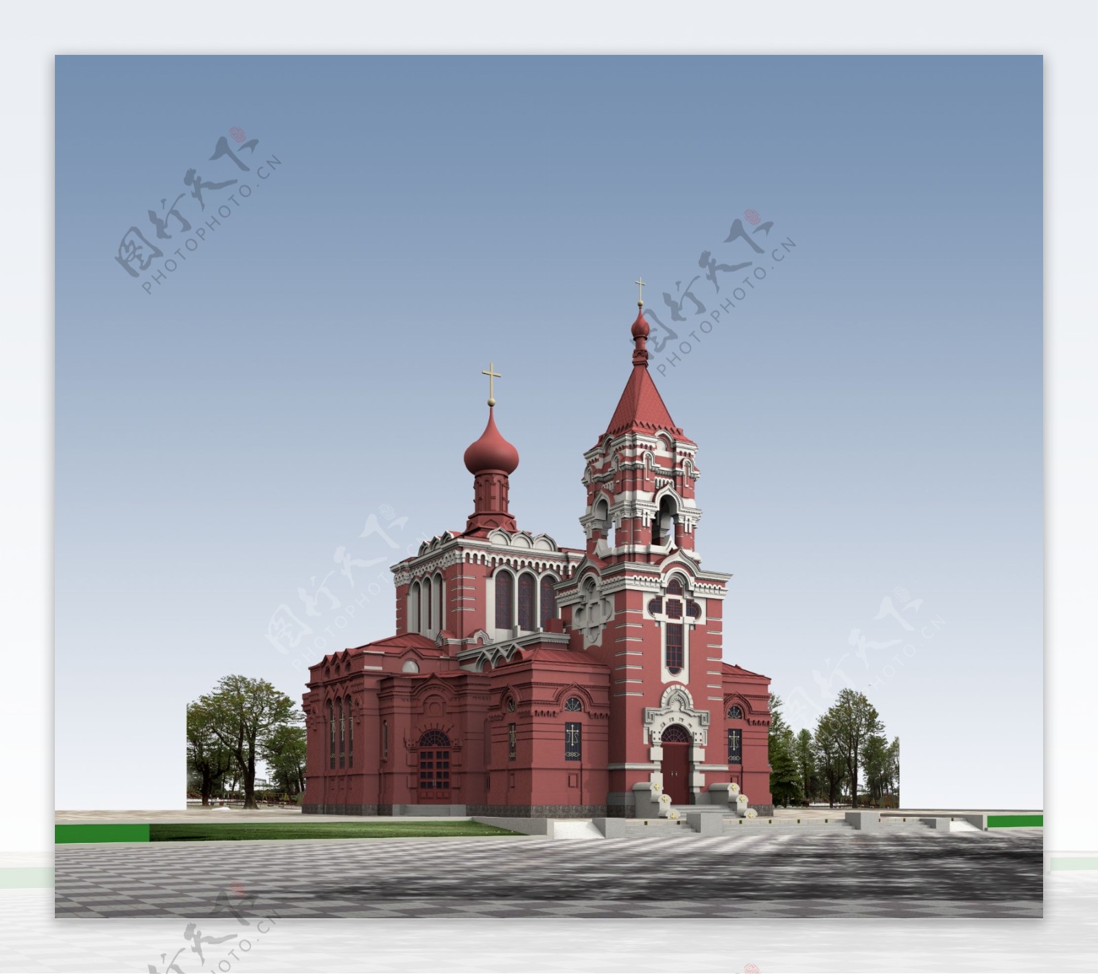 阿列克谢耶夫教堂建模图片