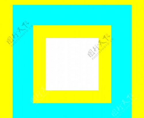 蓝色和黄色的方形矢量图像