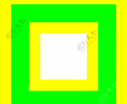 绿色和黄色的方形矢量图像