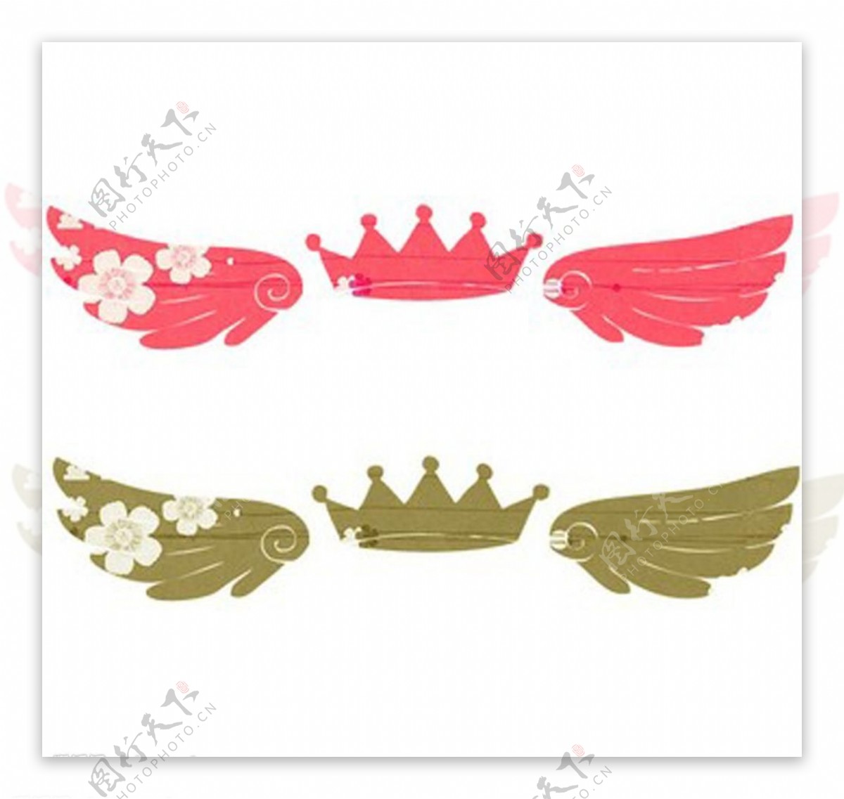 皇冠翅膀图片