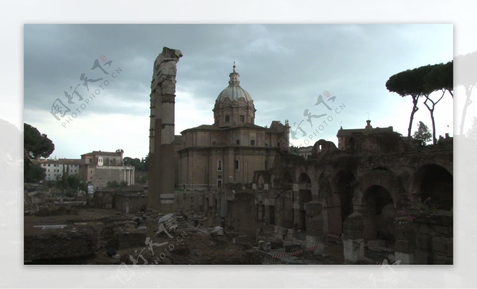 古罗马遗迹3库存的录像视频免费下载
