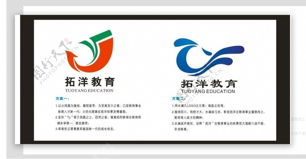 拓洋教育logo设计图片