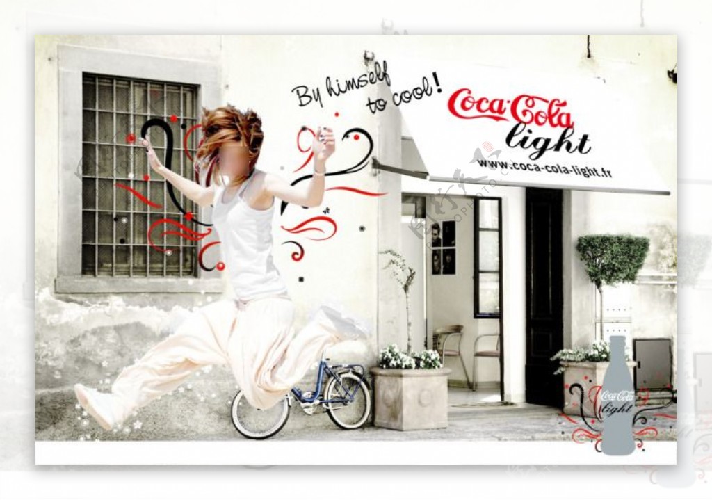 动感街舞可口可乐海报PSD分层模板