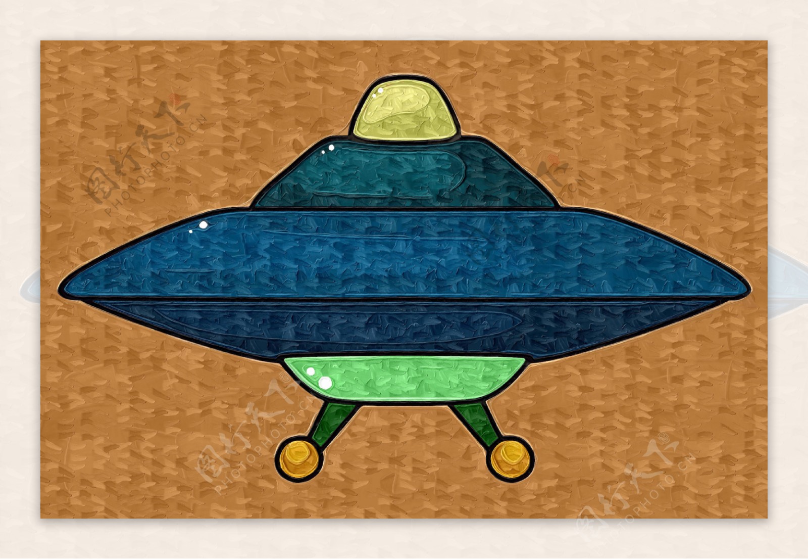 儿童简笔画 UFO飞碟、宇宙飞船的画法 咿咿呀呀儿童手工网
