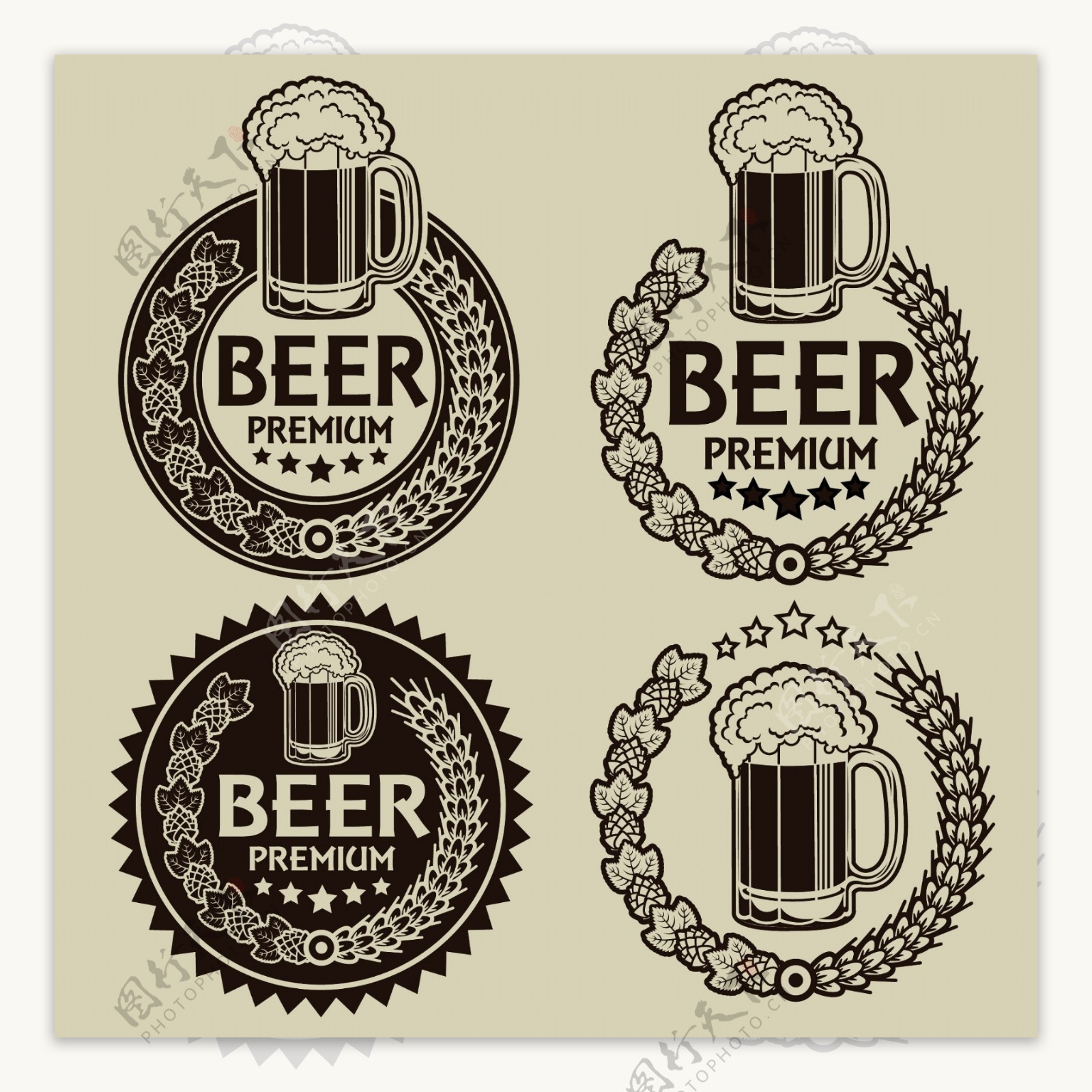 啤酒标签图片