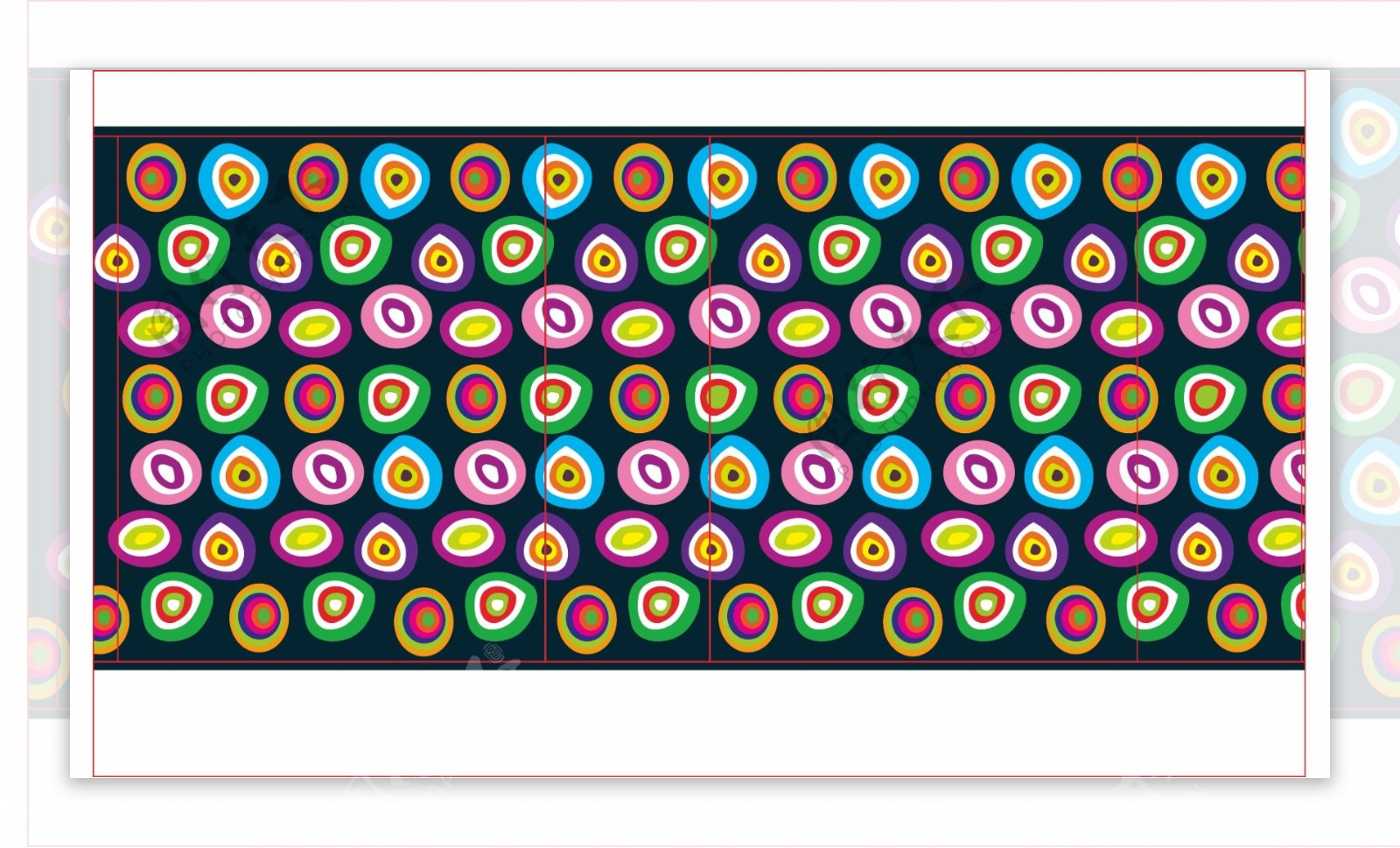 色彩圈圈创意礼品袋图片