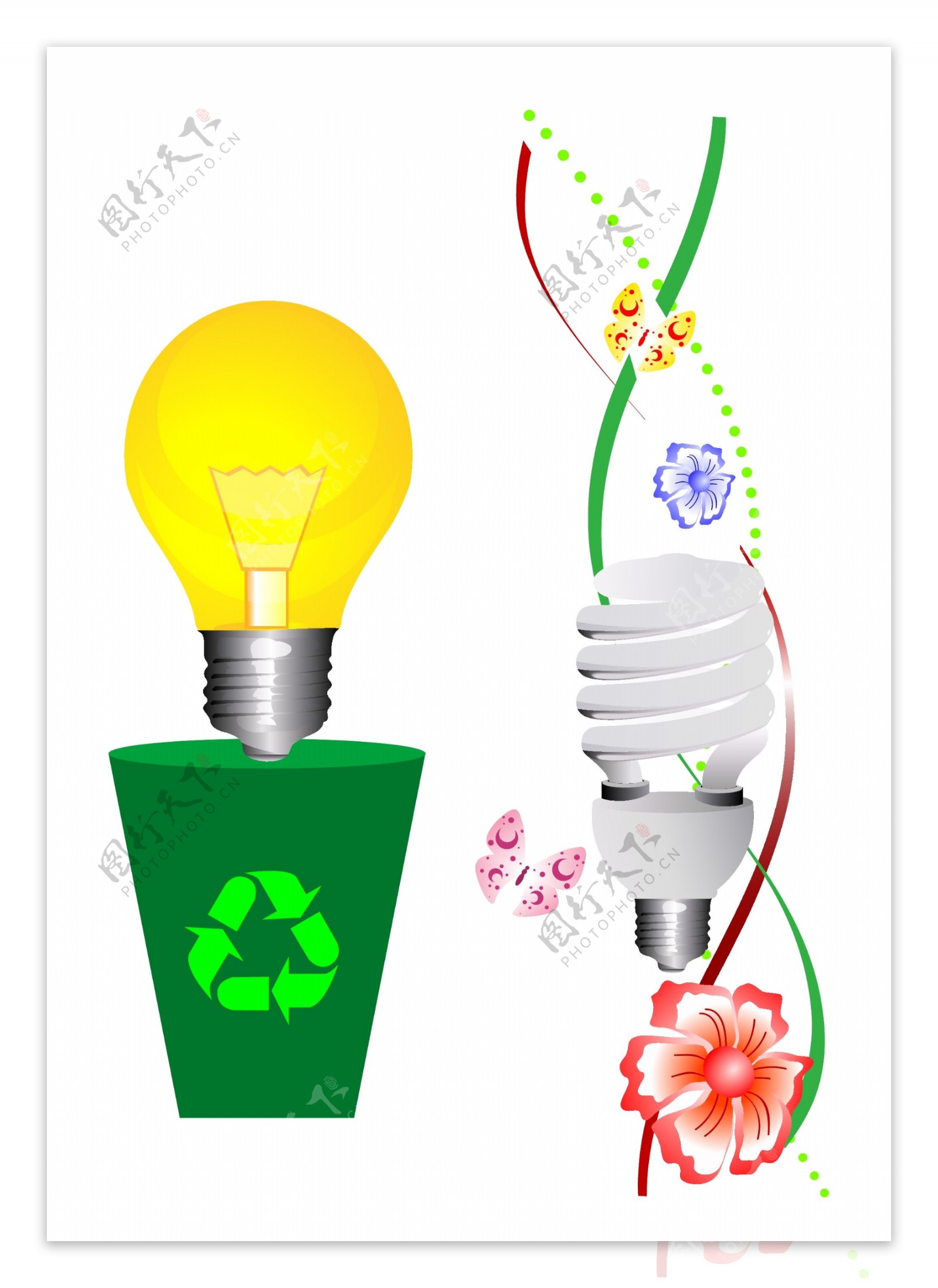 绿色环保设计素材节能图片