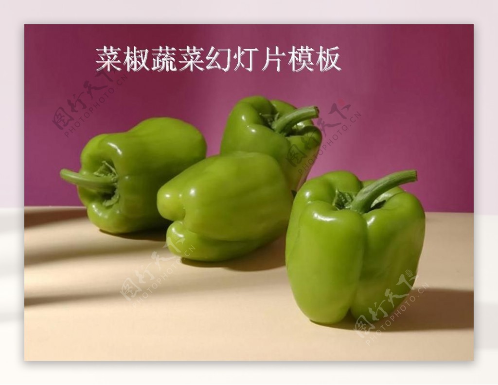 青椒蔬菜PPT模板
