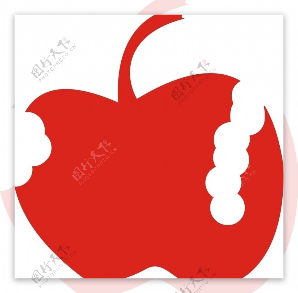 广告创意苹果虫图片