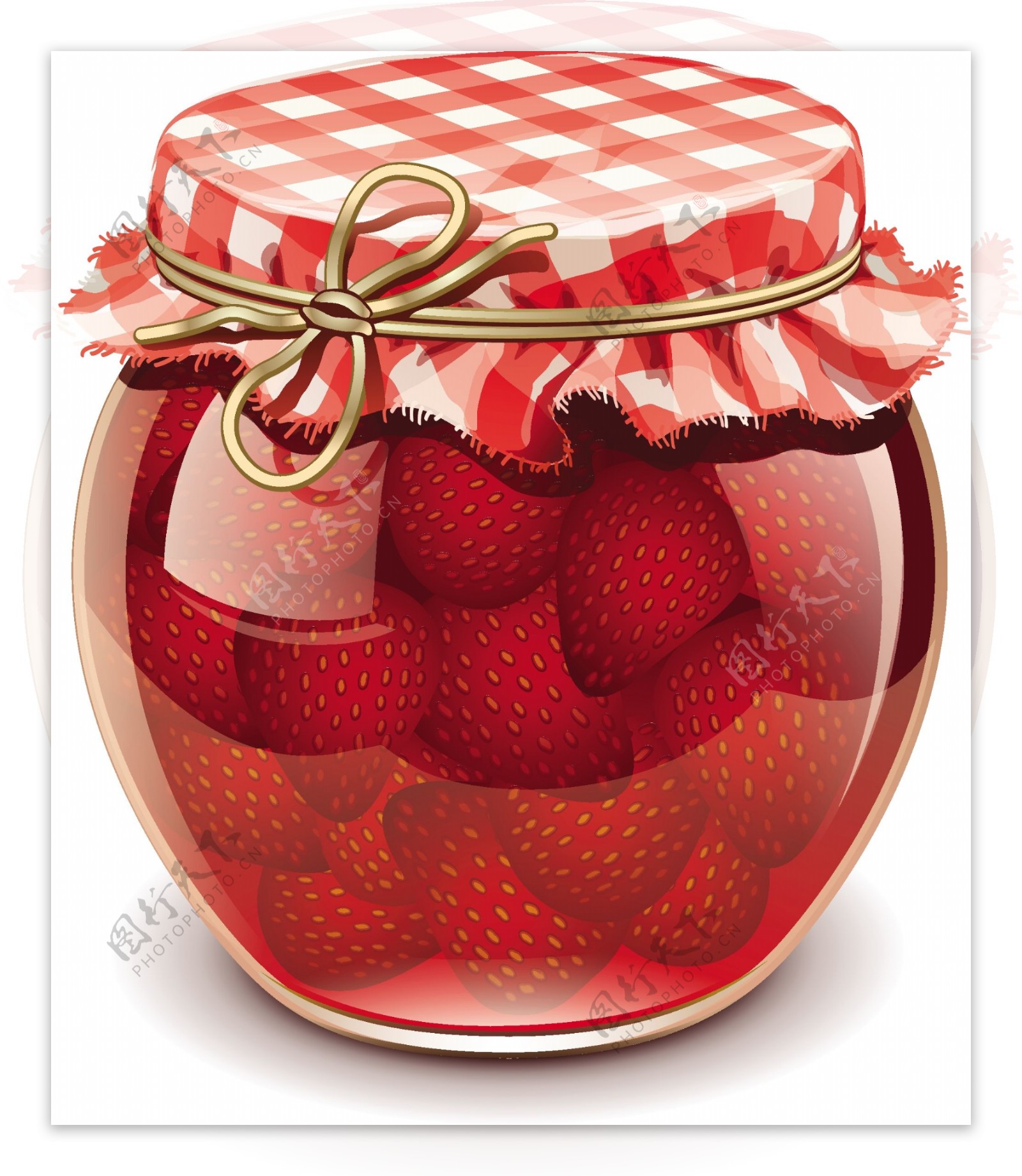 草莓罐头图片