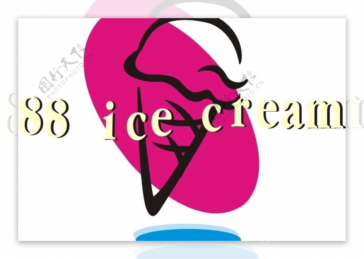 意大利冰淇淋标志logo餐饮美食夏日图片
